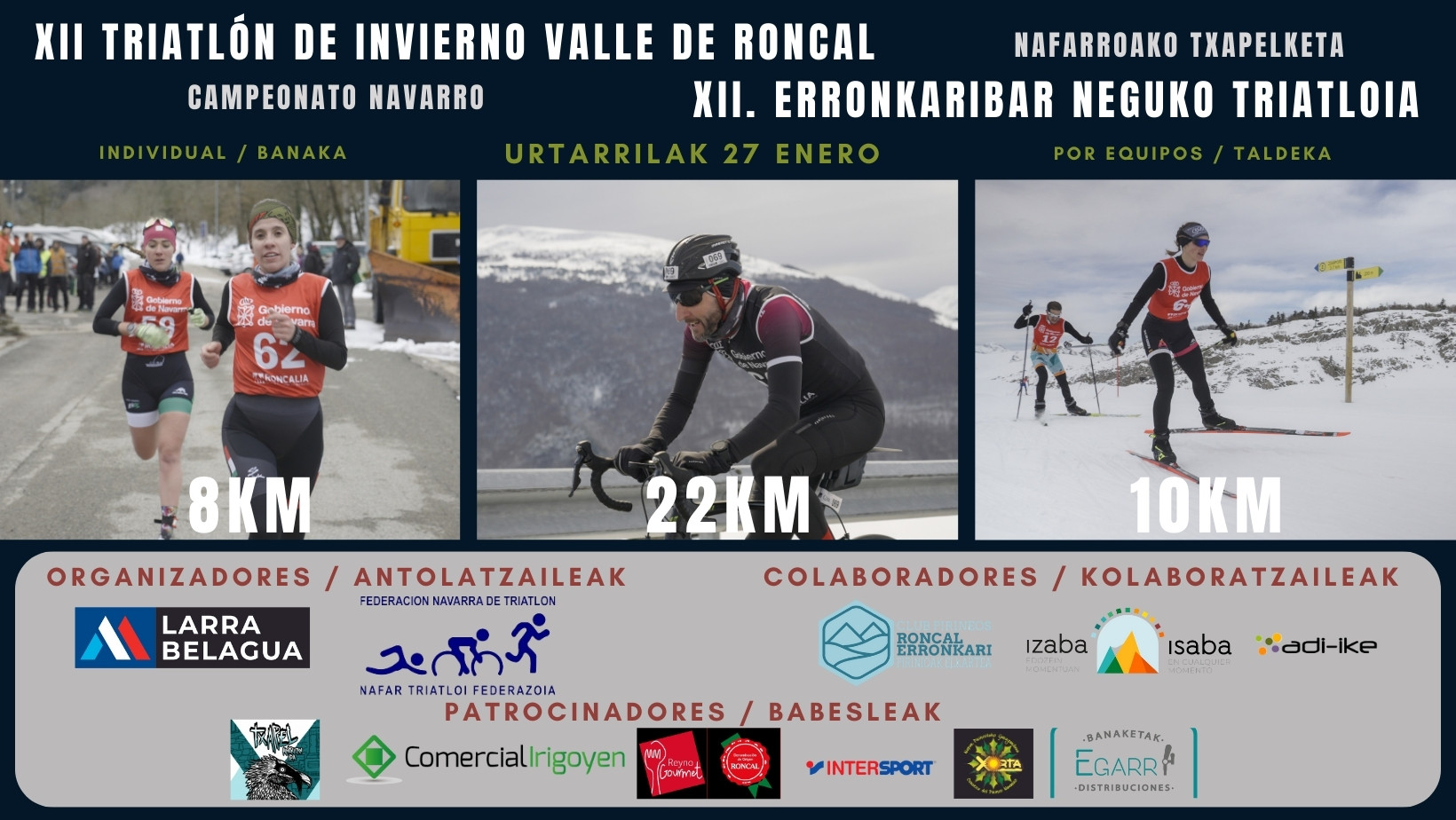 &iexcl;Suspensi&oacute;n Triatl&oacute;n de Invierno Valle de Roncal!
